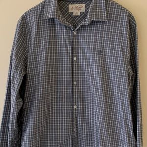 Long Sleeve Penguin Button Down